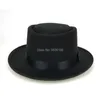 ビーニー/スカルキャップ新しいウールフェルトポークパイ粉砕可能帽子ブレイキングバッドハットウォルターブラックジャズキャップジェントルマンキャップT221013