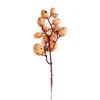 Fleurs décoratives 77JB oeuf de pâques branche d'arbre artificiel mousse colorée oeufs d'oiseau décoration bricolage artisanat