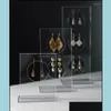 Banche per gioielli borse per le pacchetti di gioielli per le orecchini acrilici verticale Display Visualizzazione Organizzatore Organizzatore Holfing Gioielli Drop Dropliv Dhs8Q
