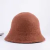 Beanie/Skull Caps Foldable wool Knitted Soft Top Breathable Fisherman's Cap Basin Sun Shading Bucket Hat Womens Sun Protection Caps for Ladies T221013