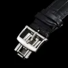 Montre-bracelet mécanique pour homme boîtier en argent surface noire 42,5 mm tourbillon 6025-1542-55 super mouvement saphir à remontage automatique montre de luxe multifonction