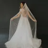 Perle Veli da sposa per le spose con pettine Bianco avorio Cattedrale Velo da sposa One Tier Boho Country Accessori per capelli da sposa Copricapo da donna Copricapo CL1262