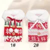 NEW 2023 Christmas Knit Wine Bottle Covers Snowflake Tree Wines Bottles With Bowknot Beer Cover New Year Xmas Home Decoration GC1014