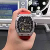Orologio da uomo d'affari per il tempo libero Rm030 orologio meccanico completamente automatico con cassa piena di trapano