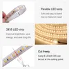 Remsor Dimble 12V 24V 2835 LED -strip ljus 120LEDS/M med fjärrkontroll EU US Plug Flexible Waterproof Tape Lamp Home Decoration