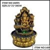 Hantverksverktyg hantverk verktyg konst hantverk g￥vor hem tr￤dg￥rd handgjorda hinduiska ganesha staty inomhus vatten font￤n led vattenskal dekorationer oti8i