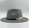 Шапочка/кепки черепа Новая шерстяная федора шляпа Хокинс почувствовал, как шляпа шляпа шляпа шляпа женские жены, мужчина, джазовая церковь, крестный отец Сомбреро, Кэпс T221020