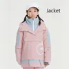 Giacche da sci Tuta da sci per bambini Ragazze Snowboard all'aperto Ragazzi Abbigliamento invernale per bambini Top Tuta impermeabile calda con cappuccio