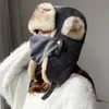 Beanieskull Caps ht2876 русская шляпа густой теплые женщины зимние дамы ушные ловушки снежной капля для женской маски Ushanka Fur Bomber 221013