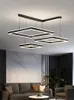 Pendelleuchten Wohnzimmer Lampe Esszimmer Schlafzimmer Kronleuchter Nordic Modern Minimalist 2022 Licht Luxus Quadrat LED Suspendu