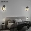 Lâmpadas de parede Lâmpada LED moderna para armários de quarto de vida decoração de fundo luminárias internas Interior da cabeça