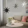 30cm ,45 cm 60 cm nove ângulos estrela de papel decoração para casa tecido estrela lanterna pendurado estrelas para decoração de festa de natal