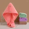 Towel Double Layer Thicken Bathroom Hair Dryer Fast Drying Bath Wrap Hat Quick Coral Fleece Cap Turban Dry