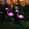 Étanche Solaire Flamingo Piquet Lampe Extérieure Led Alimenté Paysage Pelouse Lumières De Voie Pour Cour Patio Jardin Décorations