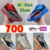 Men Women V1 Running Shoes 700 met box mans Vrouw Sneakers Hi-Res Blue Red Og vaste grijze traagheid