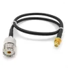 محول الهوائي الراديوي إكسسوارات الإضاءة SMA إلى UHF SO239 PL259 RF COAXIAL RG58/LMR195 Extension Pigtrain Jumper Cable 10/15/20/30CM