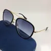 Occhiali da sole in metallo oro 0062 con gli occhiali verdi e rossi con telaio per gli occhiali storici Codice del marchio Bumble Bee Designer Glasses A1791632