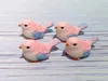 4 pièces/ensemble résine maison ornement mignon petits oiseaux Animal modèle Figurine verre décor Miniature artisanat jardin bricolage accessoires