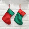 Bas de Noël féeriques rouges et verts de 17,8 cm, porte-cadeaux, friandises en vrac pour voisins, collègues, enfants, petite cheminée rouge rustique, décorations d'arbre de Noël