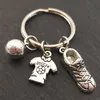 Fashion Football Metal Keychain Men Gift Key Chain Soccer Shoes Double Footballs Car Key Ring Party Friendly Keychains Jewelry