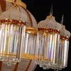 Big Crystal Chandeliers European Gold Kroonluchter Lichten Partraman American Large Luxury Hanging Lamp Hotel Home Villa Lobby Hall Parlor Staircase Droplight D150cm