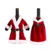 Cortada de botella de vino de Navidad FELIZ FELIZ SANTA CLAUS CHAMPAGNE BOTTLES CUBRADAS DE LA DIRACIONES DE NAVIDAD GCB16313