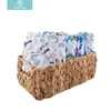 Doekluiers Happyflute 6pcs/Set Baby Gift Set Herbruikbare waterdichte ecologisch voor geboren 221014