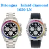 KV Rainbow Diamond Luxury Watch Business Mens Edelstahl Roségold Mode Automatik Taucher Panda Watch Sapphire 116500 Gummi Ditong Motion Sports ln Männer