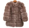 Women's Fur Coat Leather Jacket Sexy Faux Elegant Warm Hooded Solid Turn-Down Collar Open Stitch Wholeskin