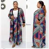 Kadınlar iki parçalı pantolon Afrikalı kadın takım elbise dijital baskı dekorasyon polyester malzeme gevşek artı beden streç moda halk tarzı 3 adet. T221012'yi ayarlayın
