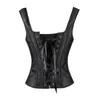 Women's Shapers 2022 Women's Body Shaping Clothes Sexy Waist Thin Black Solid Bottomed Female Sleeveless Suspender Top