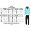 Calças femininas de duas peças casuais roupas de duas peças pullovers hoodies jogger calças define primavera outono agasalho mulher terno de lã 2022 sweatsuits para mulher t221012