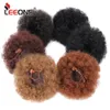 Sintetico per Leeons bianchi Estensioni sintetiche Coulisse Capelli naturali Coda di cavallo Coda di cavallo Capelli soffio Crespo dritto Coda di cavallo3418191