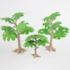 Decoratieve bloemen 2 stuks Miniatuur Fairy Garden Pine Trees Mini Plants Dollhouse Decor Accessoires Tuinieren ornament