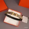 Cinturón de diseñador de lujo para mujer Cinturones de cuero de 2,4 cm Hebilla dorada Cinturones para hombres Cintura