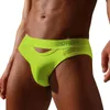 Underpants ORLVS Male's Briefs Sexy Hip-lifting Ripped Panties Modal Comfortable Breathable Front Rear Hollow Design Youth Underwear