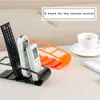 Flores decorativas 4 quadro TV/DVD STEP de controle remoto armazenamento de armazenamento móvel suporte de telefone Organizador Acessórios domésticos