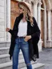 Women's Fur 2022 Warm Coat Women's Fashion Slim Fit Cardigan Jacket Winter Ladies Elegant Collar Parka Women