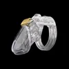 Costume Accessories Chastity Cage Male Sex Toys Small/Standard Male Chastity Device Cock Cage with 5 Size Rings Brass Lock Locking Erotic U