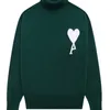 Версия женских свитеров Французская модная бренда Big Love A High воротника персикового сердца Мужчины Женщины теплой пары одежда Y2K TRF 221014