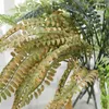 Decorative Flowers 42cm Persian Leaf Artificial Plant Fern Plastic Grass Home Wedding Wall Decoration Layout