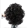 Peruca sint￩tica peruca feminina f￪mea curta cabelo cacheado parcial parcial pequeno cacheado
