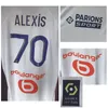 Hemtextil om Payet Alexis Maillot L.Suarez Rongier under Clauss Guendouzi Soccer Patch Badge