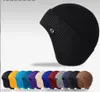 10 pièces automne et hiver bonnet tricoté hommes et femmes couleur unie chaud protection des oreilles bonnet extérieur cyclisme laine chapeau ski pulls chapeau froid 12 couleurs le tricot est élastique