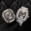 Business Leisure Rm011 Fully Automatic Mechanical Watch Crystal Case Tape Trend Mens Watch