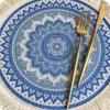 Masa Paspasları 4pcs Bohemian Dokuma Pamuk Placemat Kumaş Saçak Isı Yalıtım Pedi Anti-Scald Pot Ev Dekoratif Mat