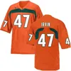 NCAA Miami Hurricanes Maglie Football College Tyler Van Dyke Henry Parrish Colbie Young Sean Taylor Michael Irvin Warren Sapp Reggie Wayne Ed Reed Ray Lewis Custom