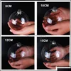 Christmas Decorations Wedding Bauble Ornaments Christmas Xmas Glass Balls Decoration 80Mm Clear 3" / Drop Delivery 2022 Home Garden F Otbpn