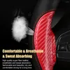 Tampas de volante Tampas de volante de 38cm de 38 cm de capa de carro de carro de microfibra fibra de carbono fibra Fácil com agulha