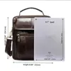 Briefcases Genuine Leather Crossbody Bags For Men Vintage Handbags Small Flap Men's Shoulder Male Casual Office Messenger